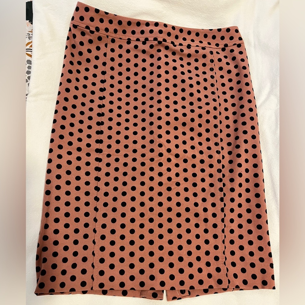 Ann Taylor LOFT Polka Dot Pencil Skirt